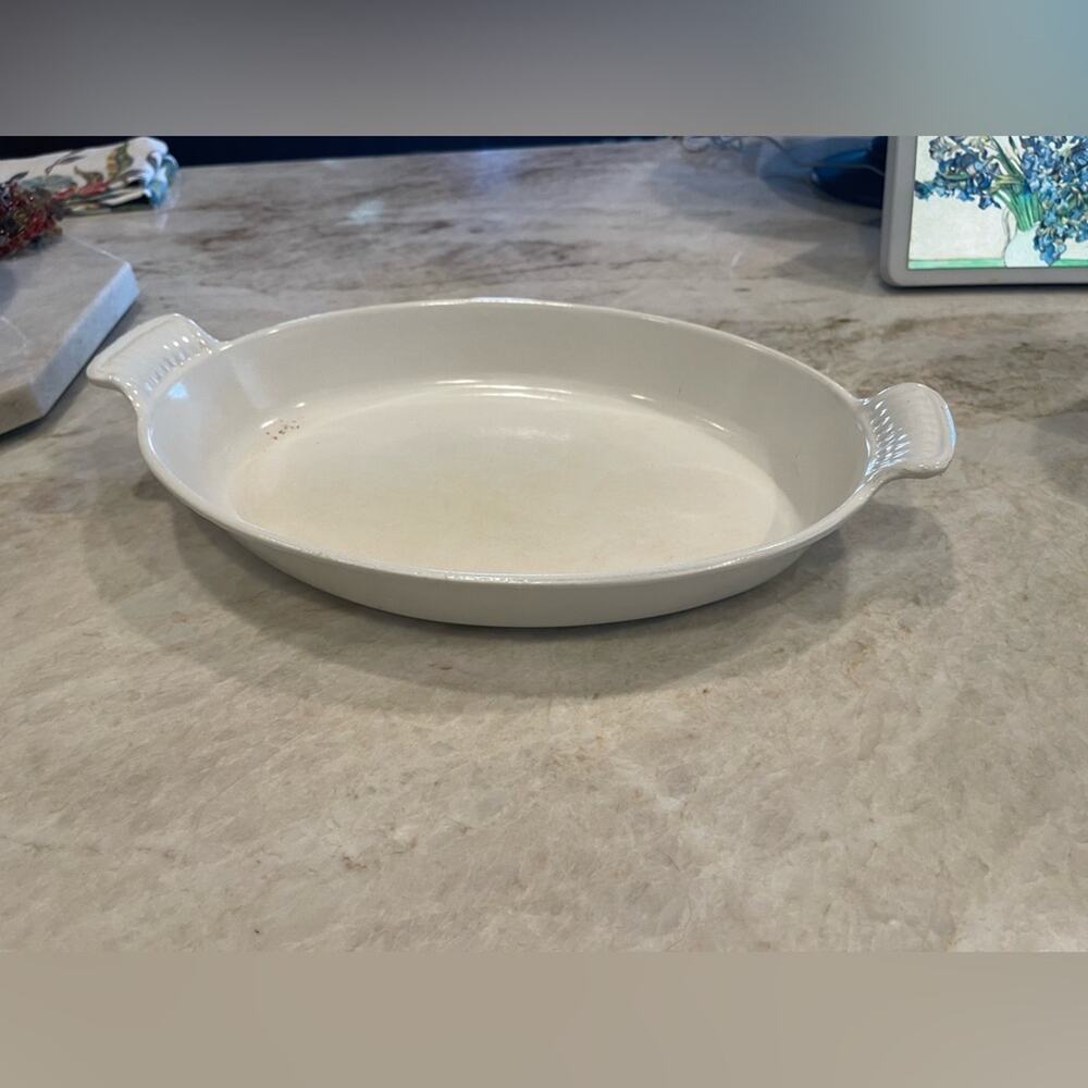 Le Creuset Cream Oval enamel & cast iron Baking Dish #32